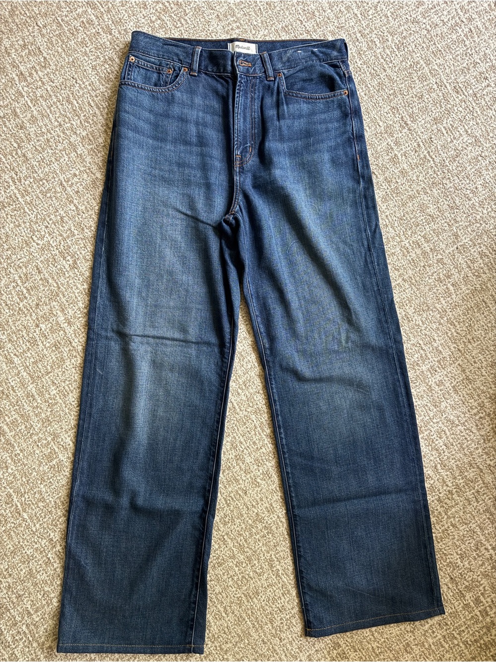 Madewell Dark Blue Wide Leg Jeans